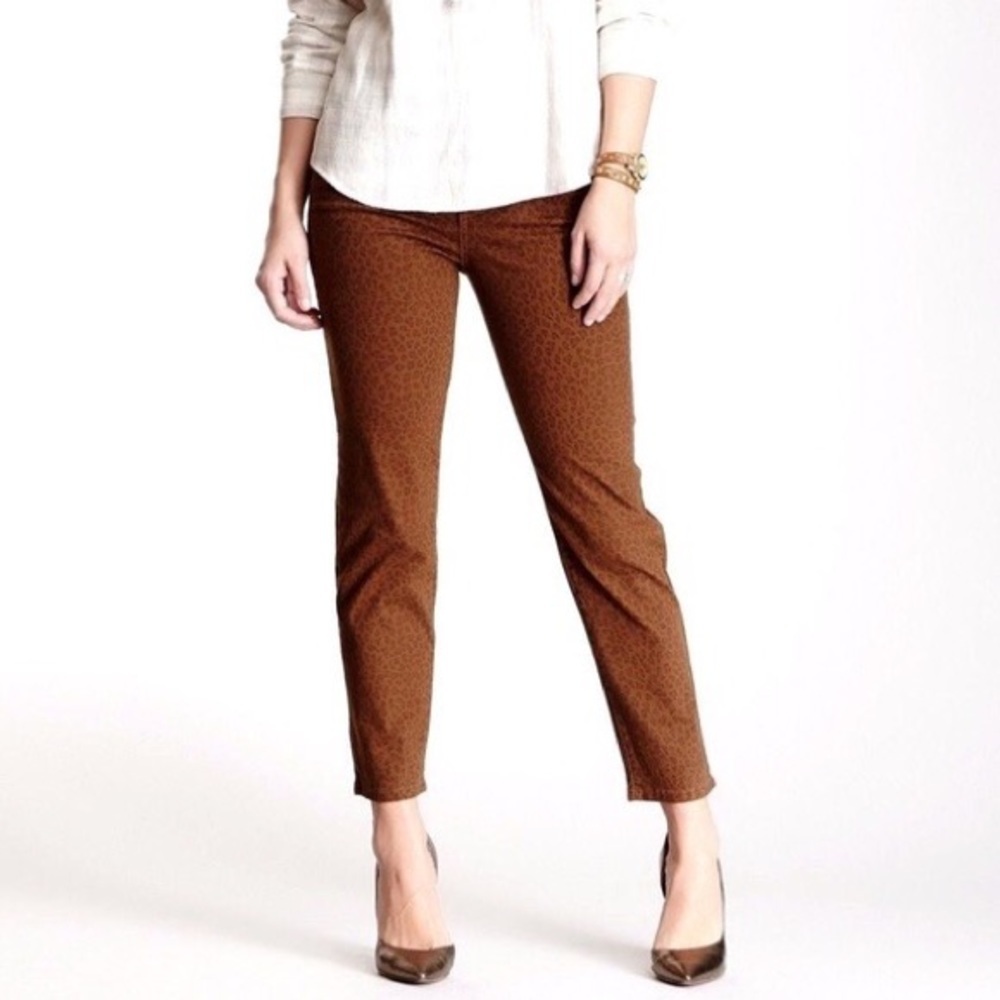 NEW NWT NYDJ Alisha Jaguar Print Ankle Jeans
